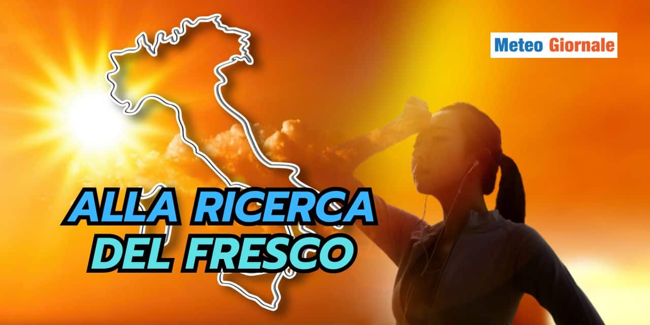 Alla disperata ricerca di un po’ di fresco: meteo insopportabile