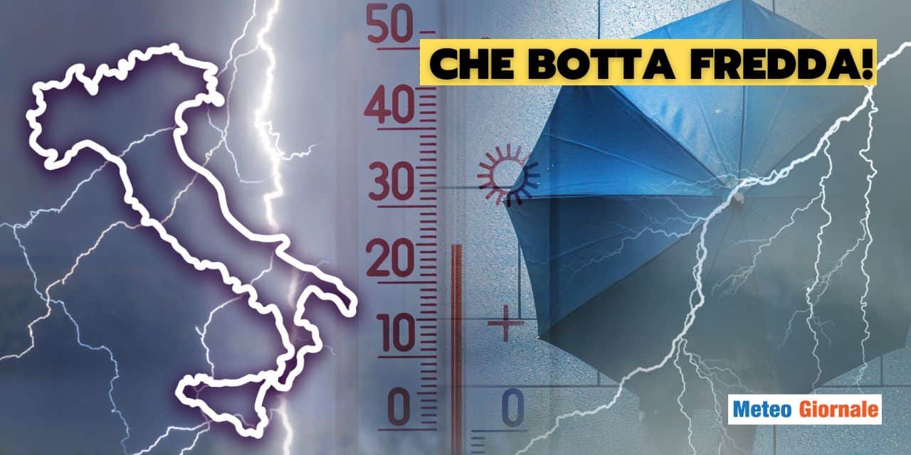 Meteo: bomba fredda dal nord Europa, sfilza di temporali in questa data