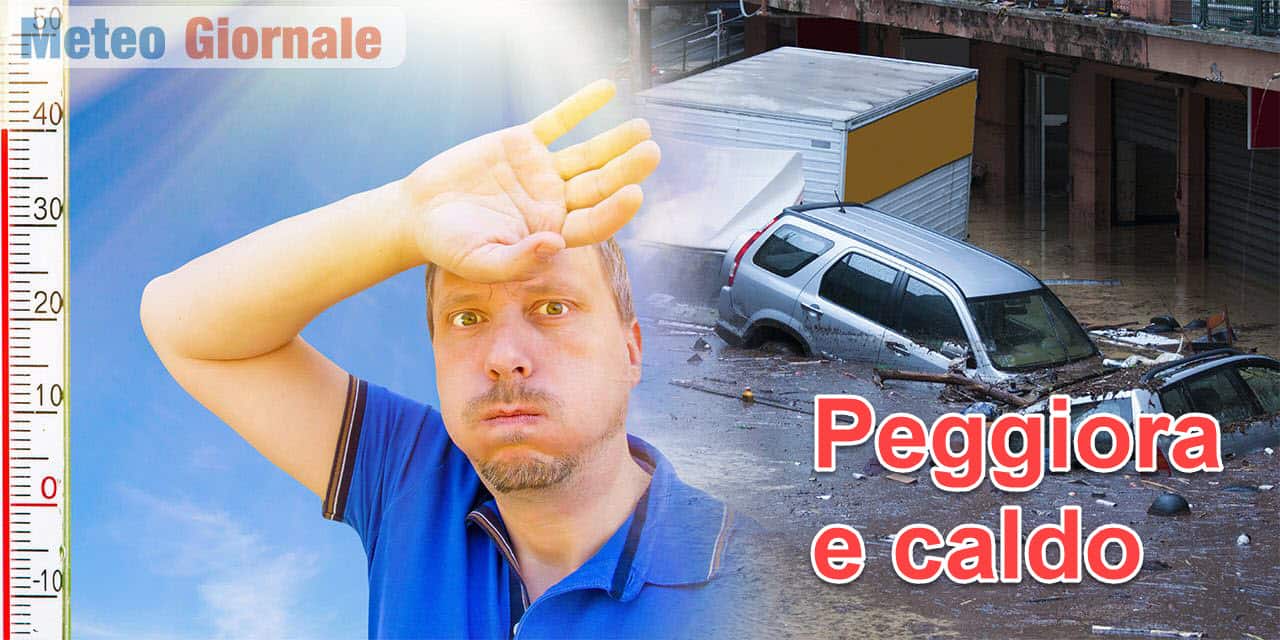 Escalation di forti temporali. Regioni interessate, altrove caldo intenso