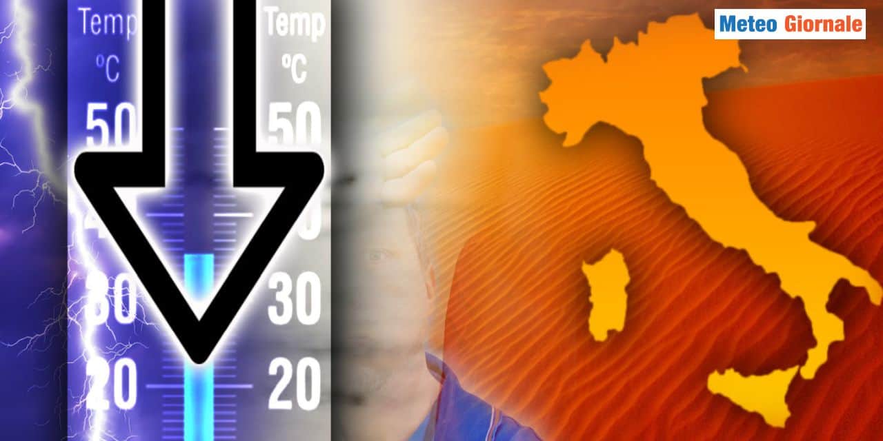 Calo termico già fra Domenica 8 e Lunedì 9 Giugno