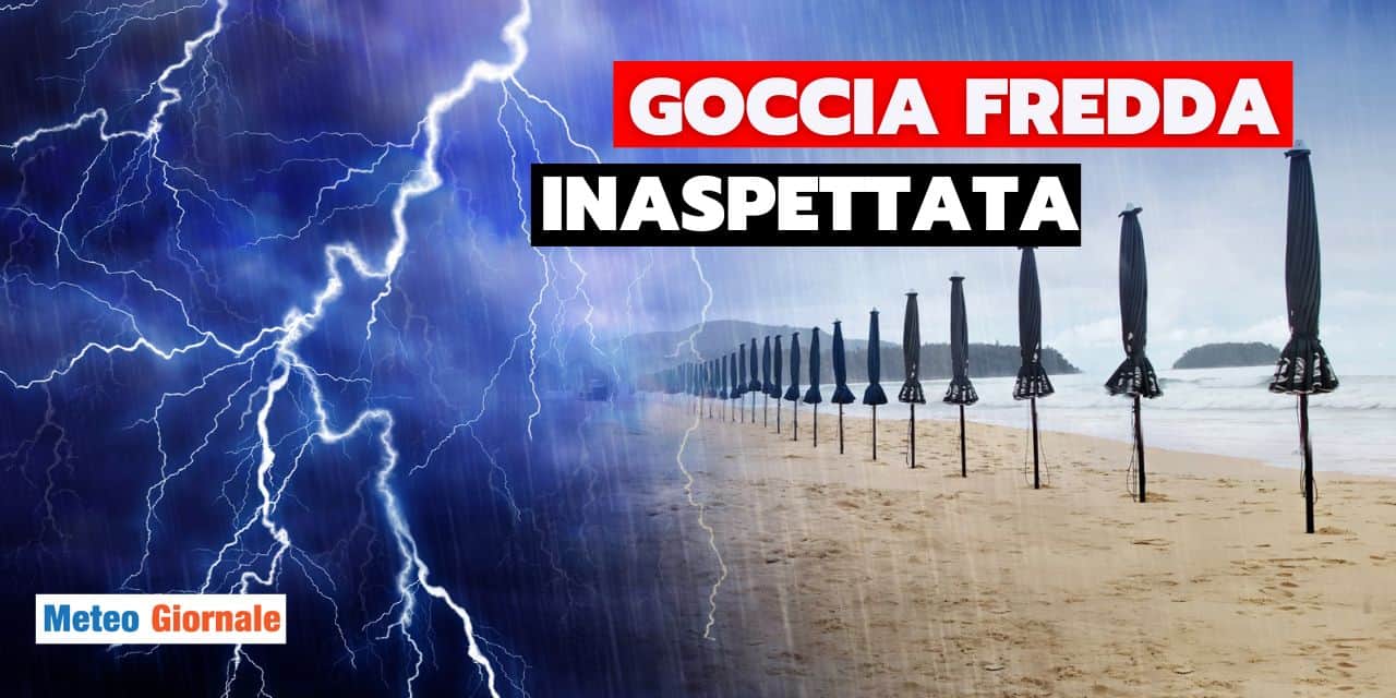 Meteo: clamorosa “goccia fredda” impazzita tra Lunedì e Martedì