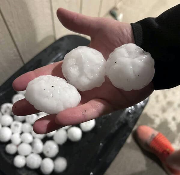Meteo Veneto: grandine devastante e rischio temporali anche oggi