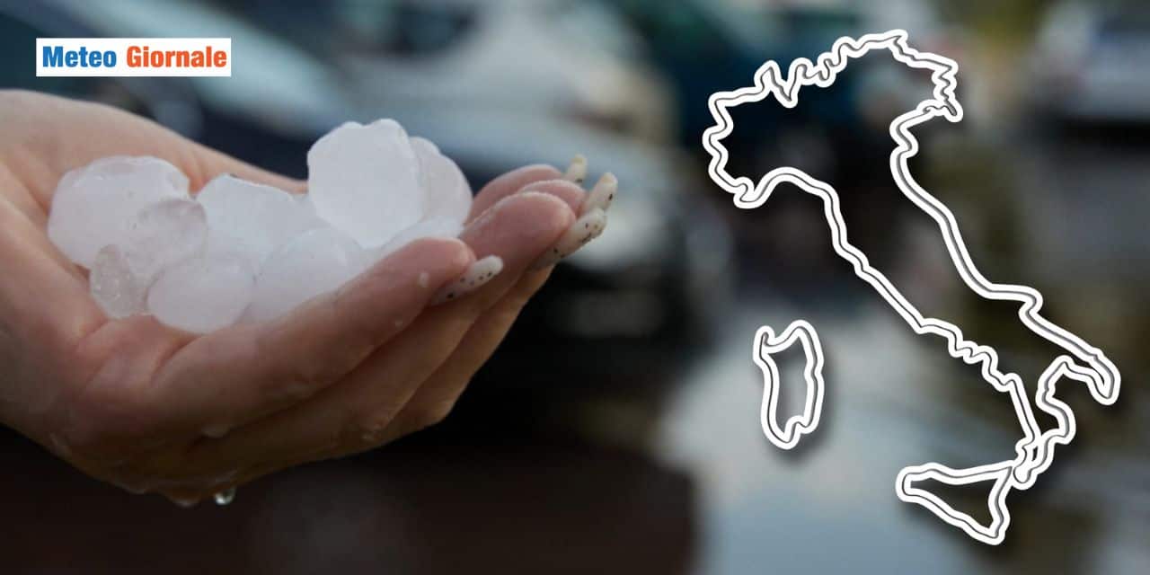 Meteo: super temporali Lunedì 30, grandine enorme su queste zone