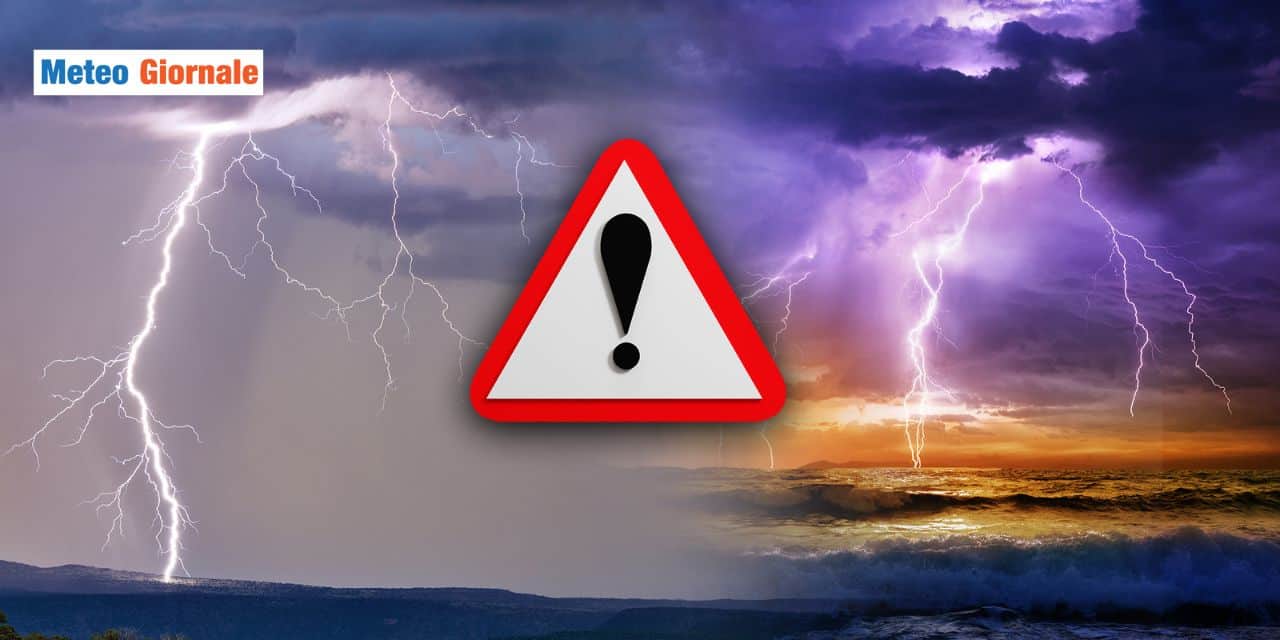 Meteo: colpo di scena, ondata di temporali violenti tra lunedì e martedì
