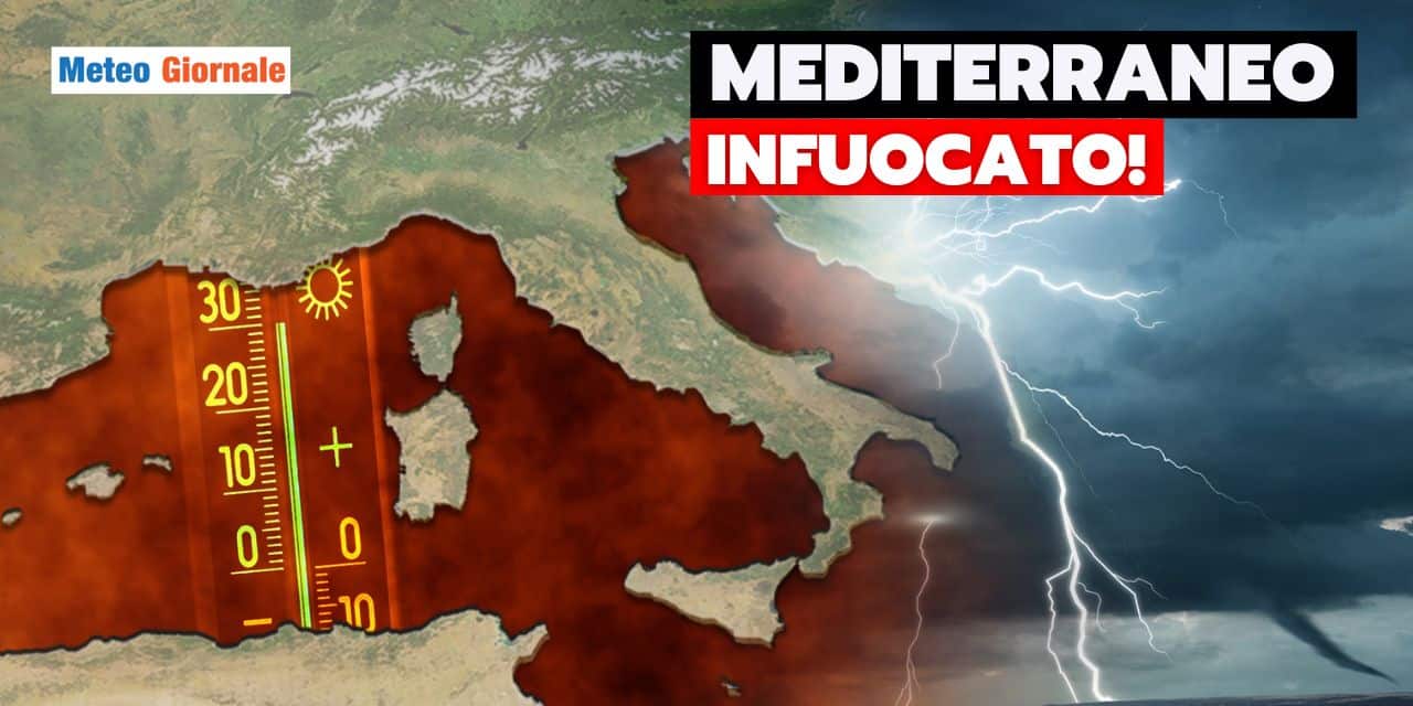 Meteo: Mediterraneo in fiamme, temperature estreme
