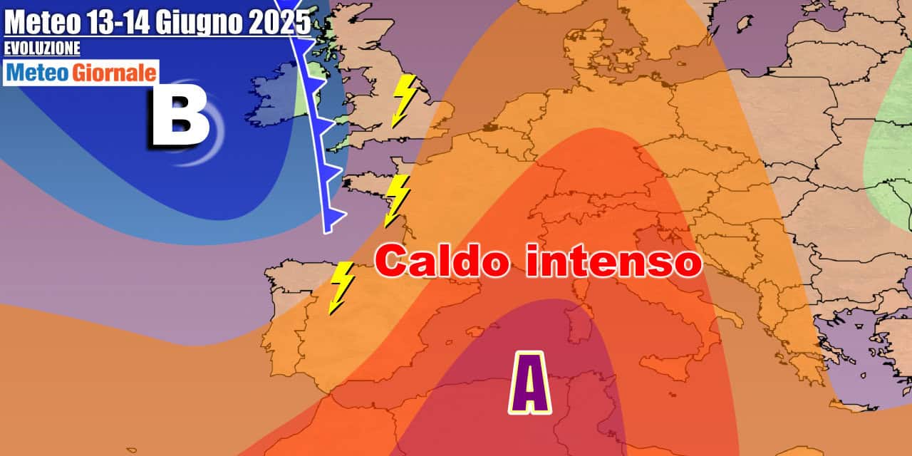 Meteo 7 Giorni: caldo e afa verso weekend rovente, ma primi forti temporali