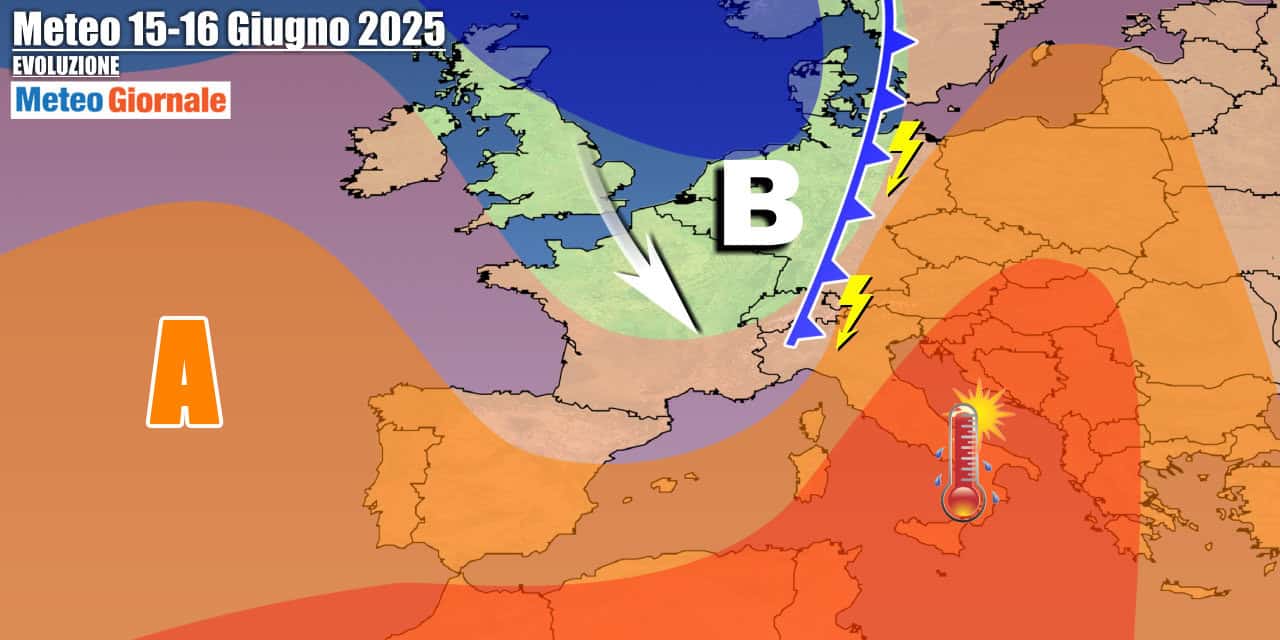 Meteo 7 Giorni: temporali in arrivo da Domenica e più fresco a seguire
