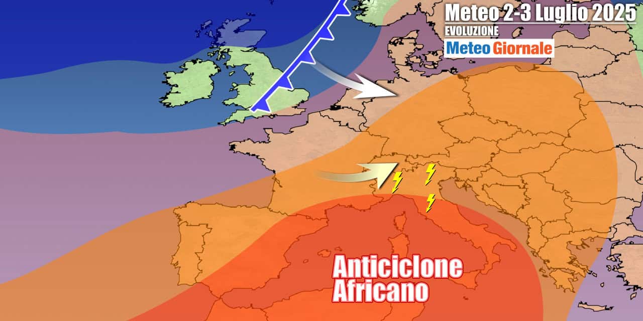 Meteo 7 Giorni: primi forti temporali, per una svolta ci sarà da attendere
