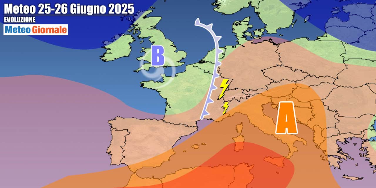 Meteo 7 Giorni: sole e caldo forte, ma break di temporali a metà settimana
