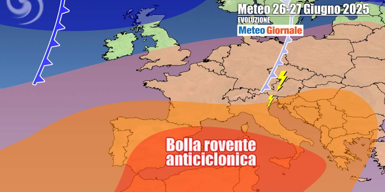 Meteo 7 Giorni: locali temporali, poi Anticiclone pronto a giganteggiare