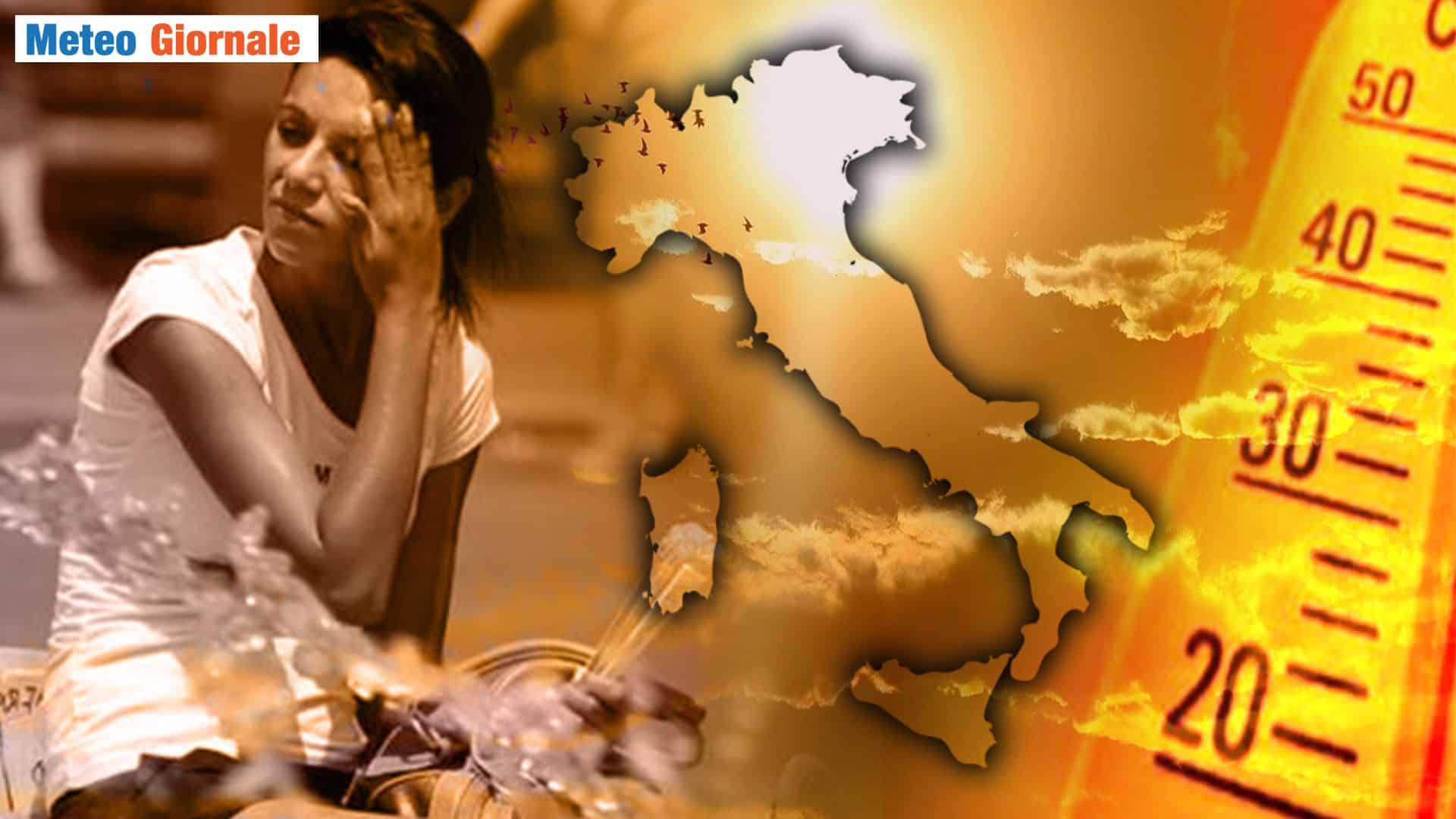 Meteo: caldo duro a morire, prossimi giorni con picchi di 40°C