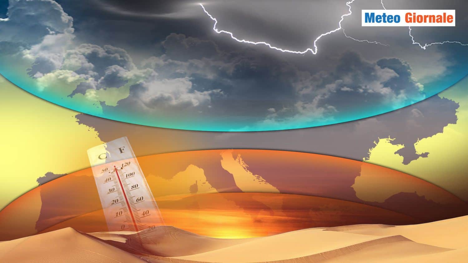 Meteo: Weekend rovente al Centro-Sud, ma il Nord prepara l’ombrello