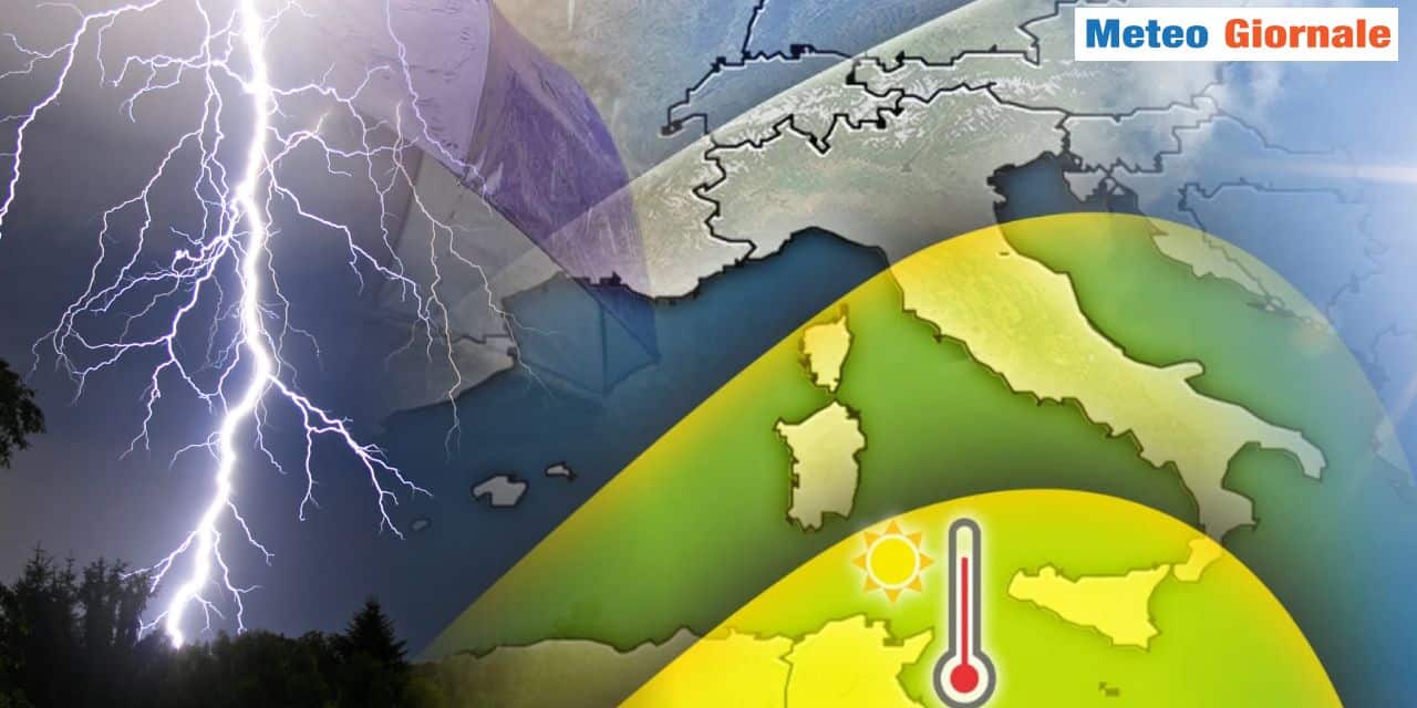 Meteo: il 26 Giugno occhio ai temporali in arrivo, i più forti della settimana