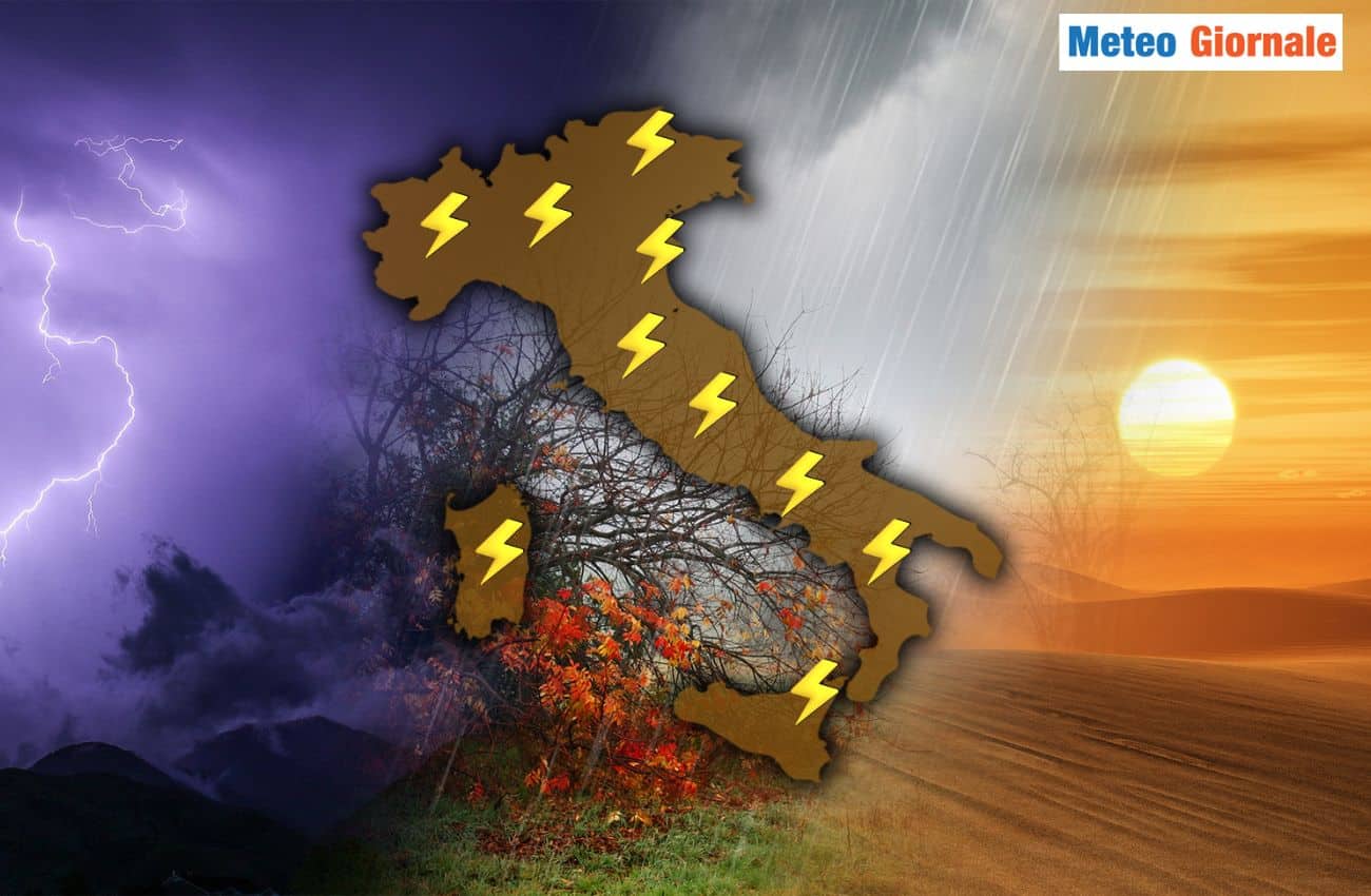 Arriva il fresco ma il meteo minaccia temporali intensi