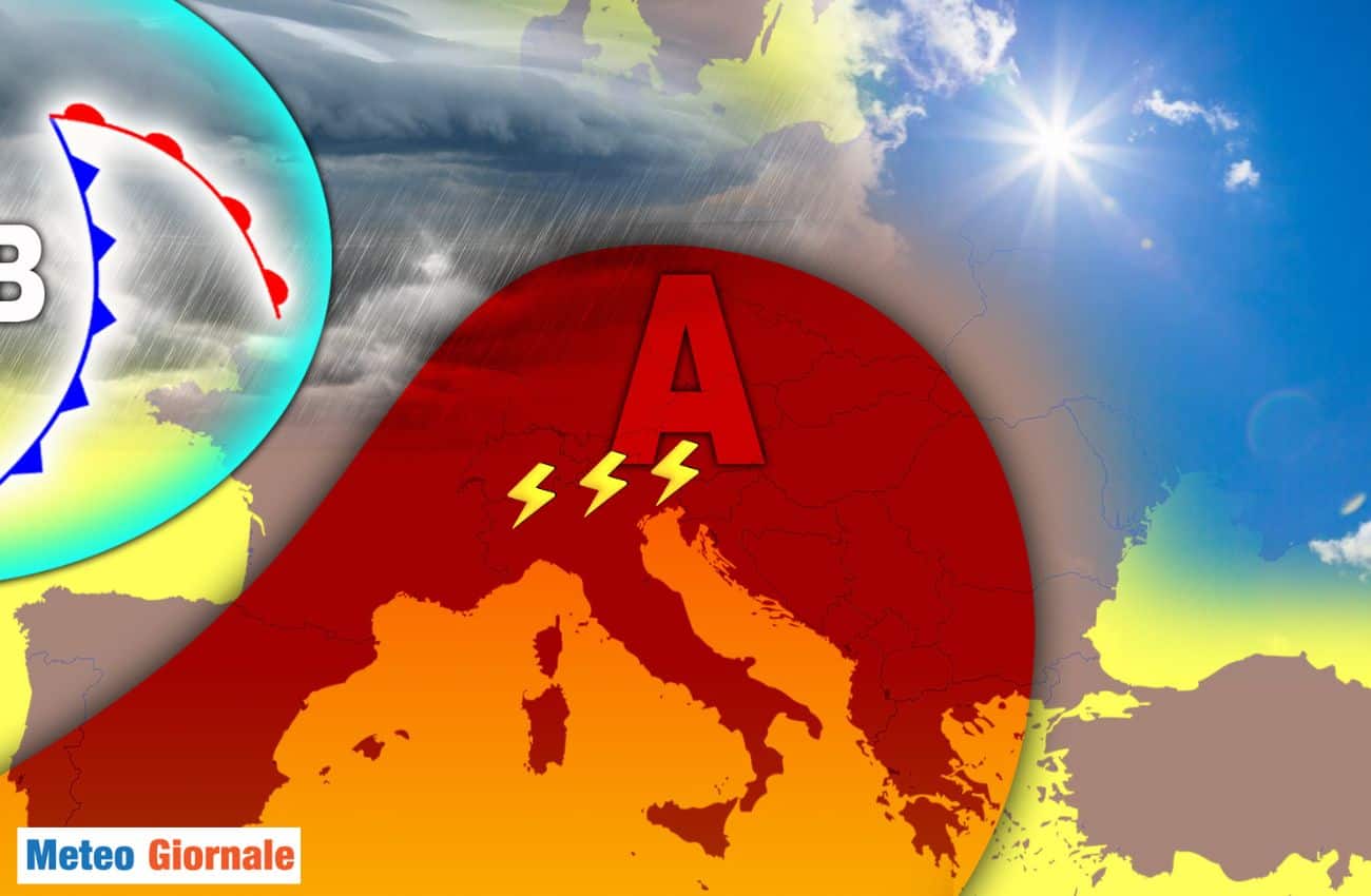 Meteo prossimi giorni: nuove grandinate in 4 Regioni. Temperature su a 35 gradi