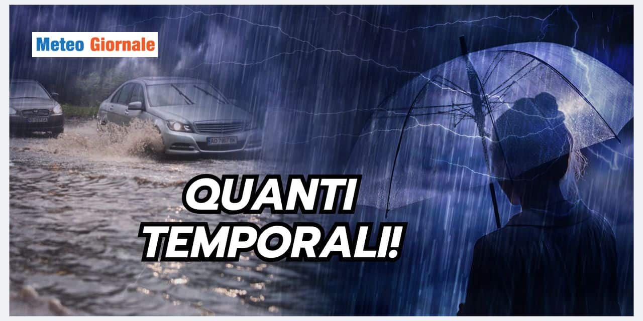 Meteo Nord Italia: assedio di temporali, rischio grandine
