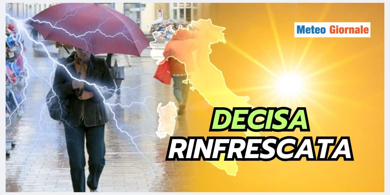 Meteo: il peggio è passato, rinfrescata per tutti da questa data