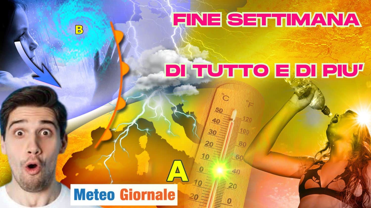 Meteo weekend: dai 40° ai temporali forti. Ecco tutti i dettagli