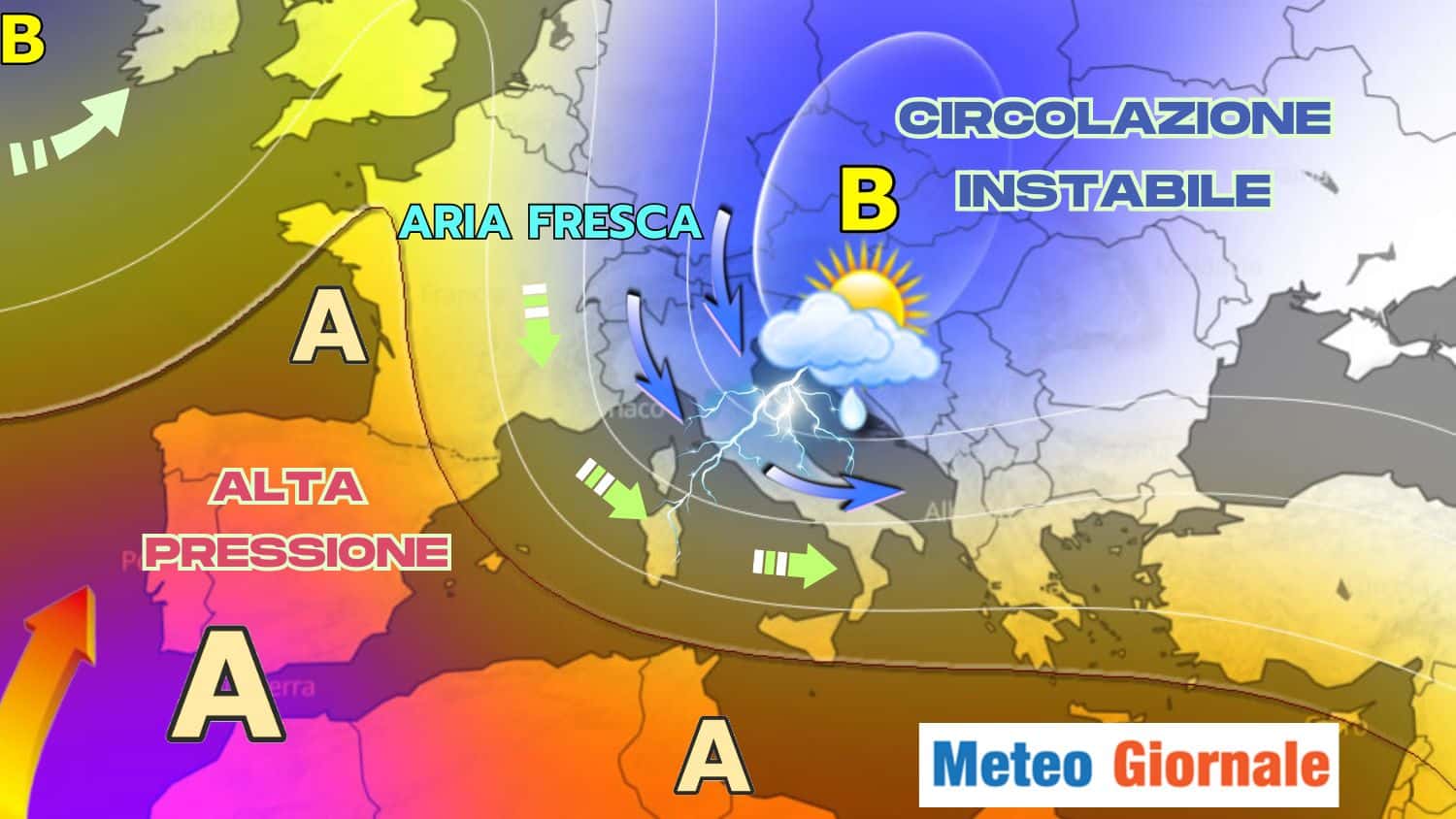 Tornano fresco e temporali più diffusi. Ecco quando in Agosto