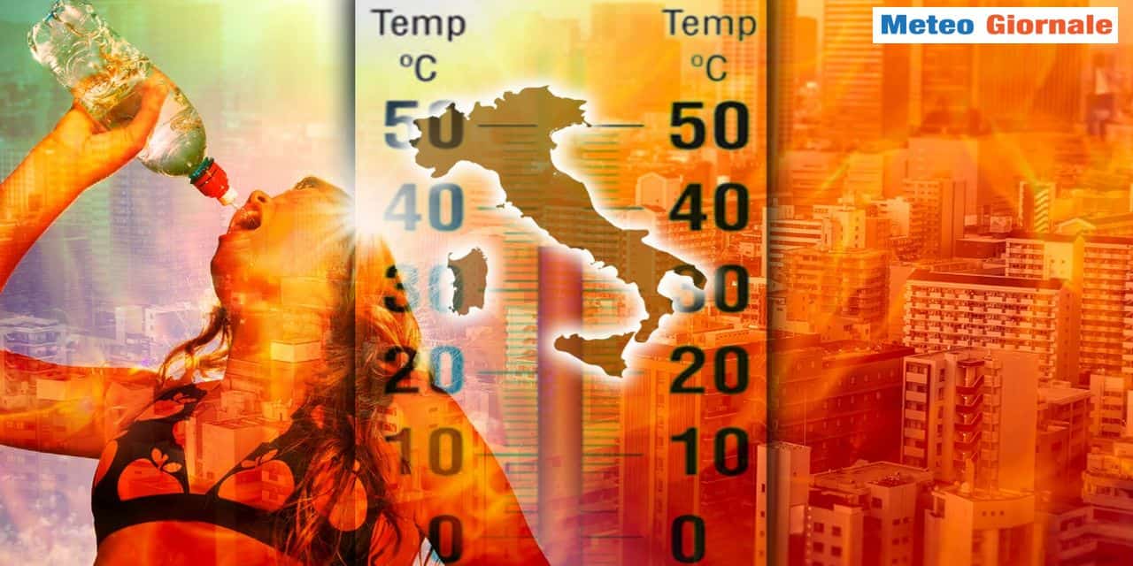 Temperature elevate e caldo estremo solo al Sud