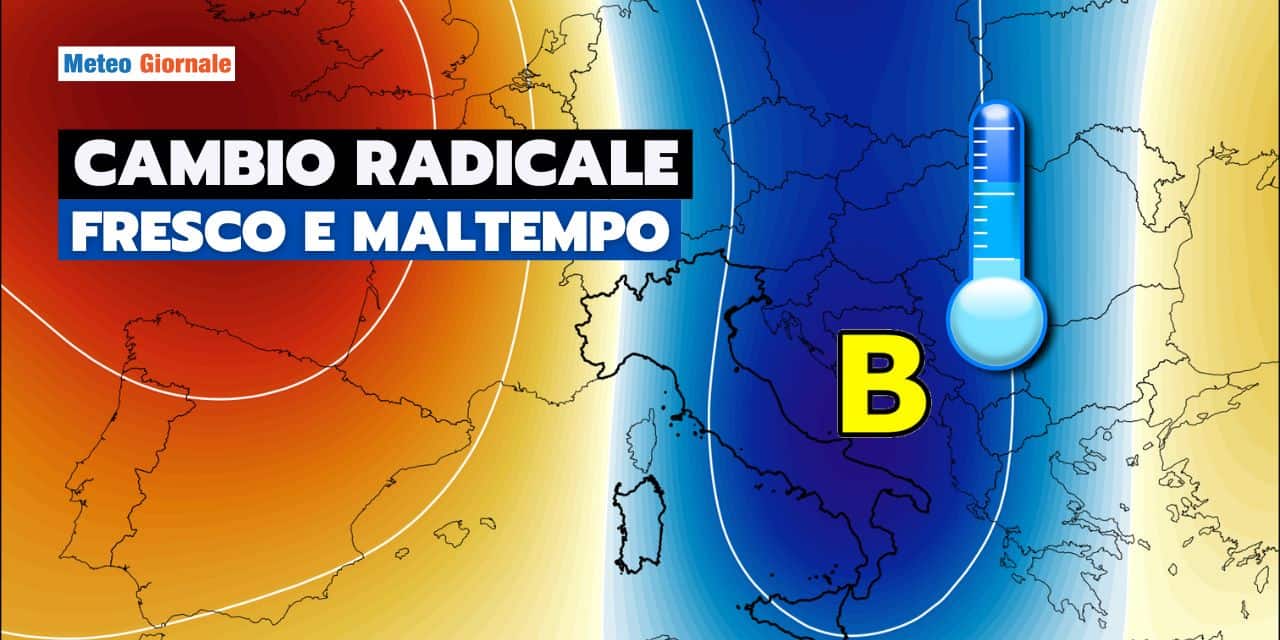 cambio maltempo fresco italia meteo 1607