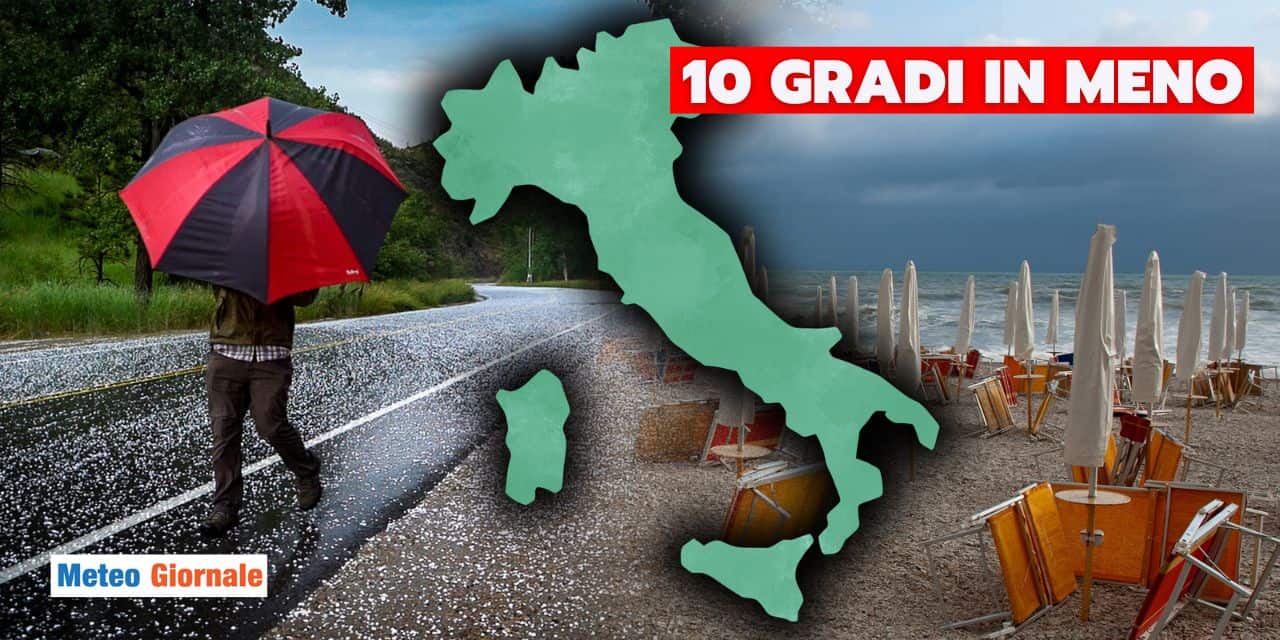 Meteo: refrigerio in arrivo, ecco dove la temperatura crollerà di 10°C