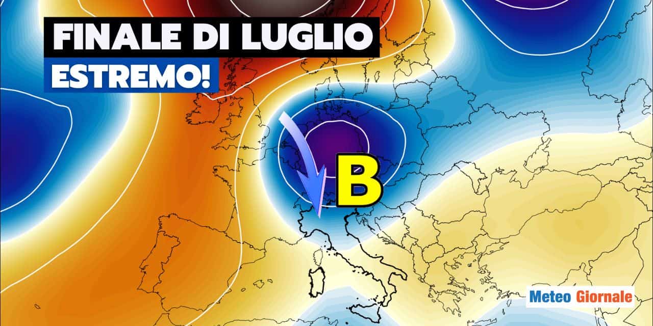 Meteo: fuochi d’artificio a fine Luglio dopo il caldo esagerato