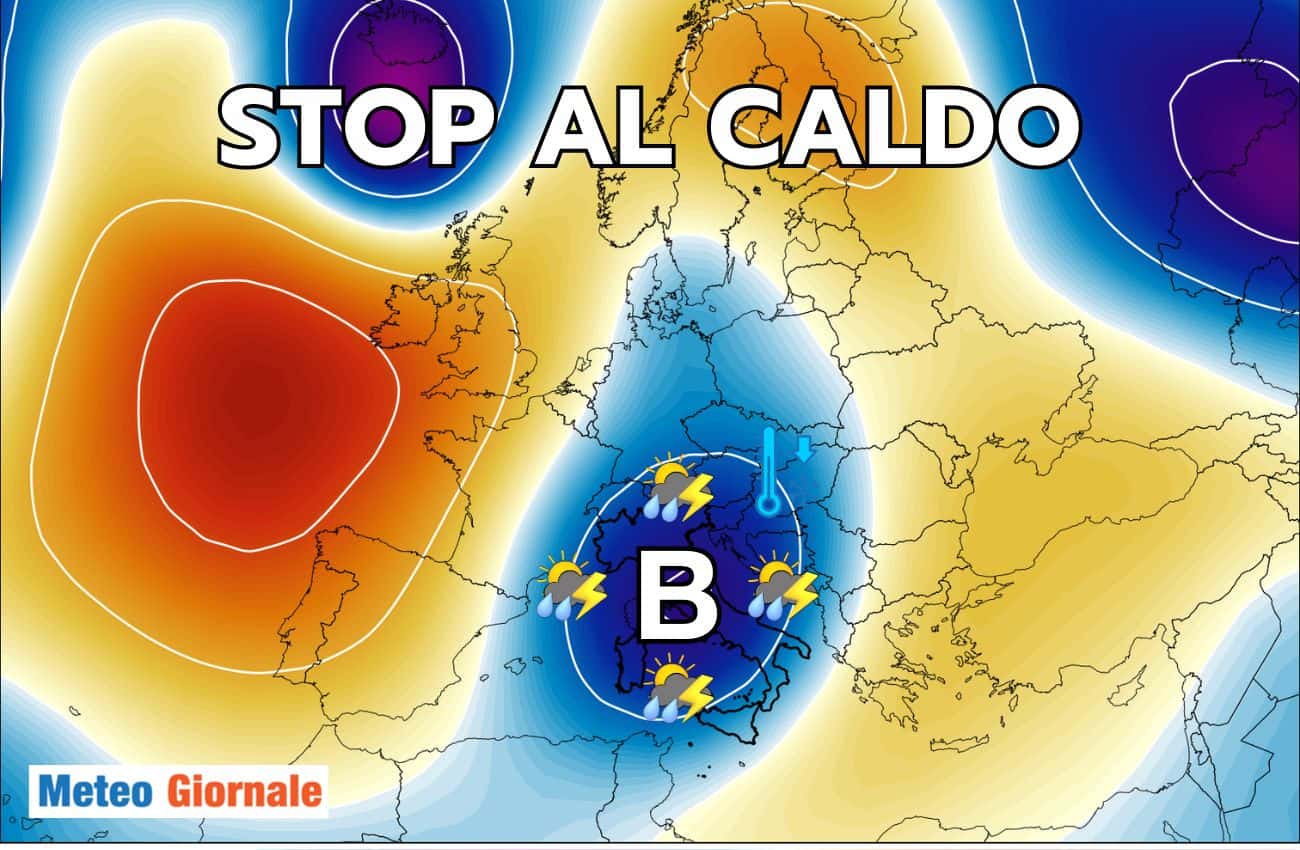 Tendenza Meteo: stop al CALDO e FORTI temporali. Abbiamo la DATA!