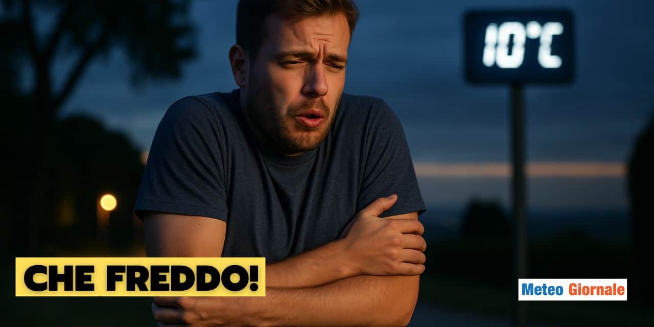 Meteo: che freddo in piena notte, Mercoledì e Giovedì si trema su queste zone