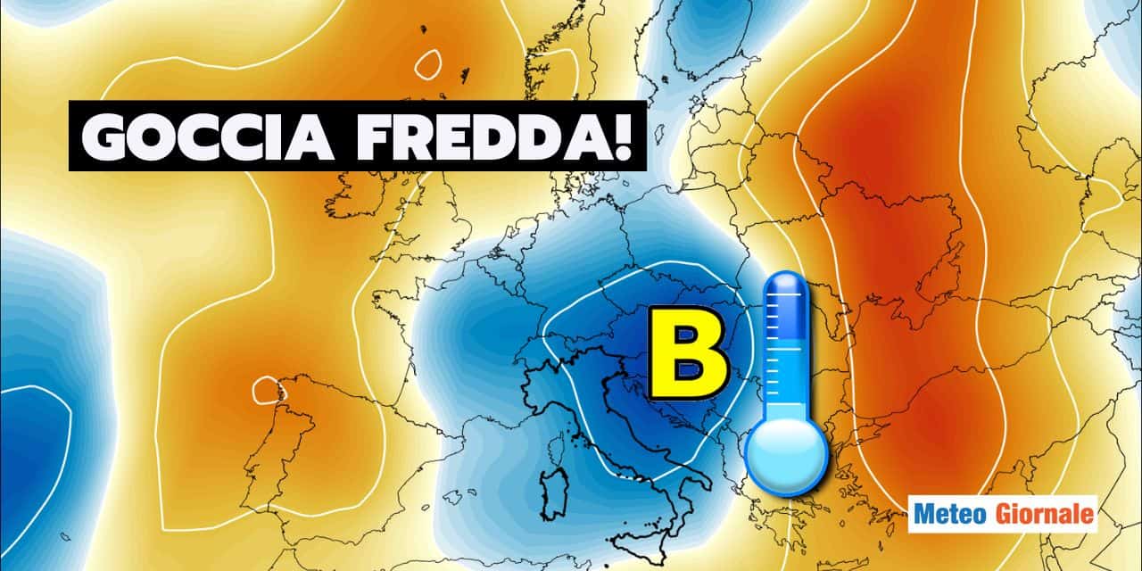 goccia fredda italia meteo 0607