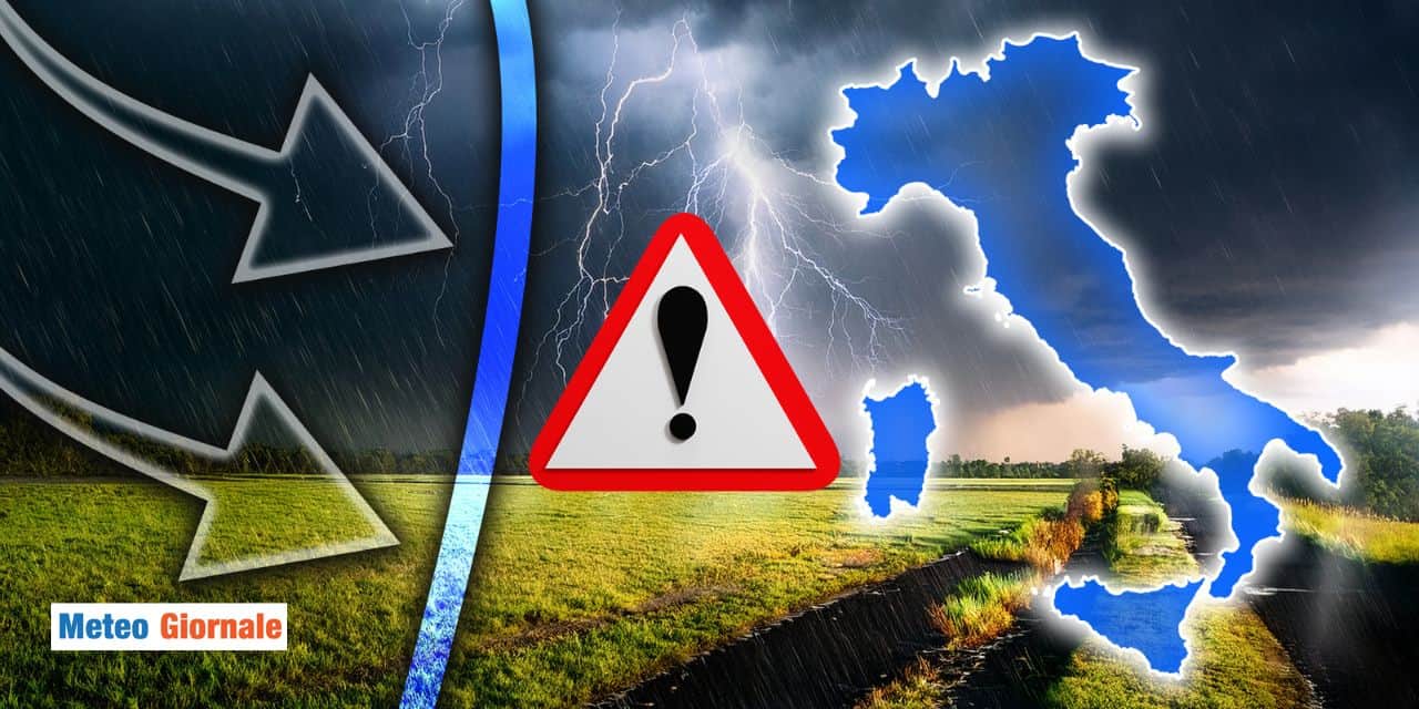 Meteo: temporali, grandine e nubifragi di Martedì 8 su queste zone