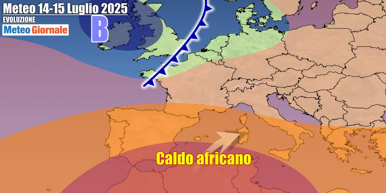 Meteo 7 Giorni: dai forti temporali di Domenica 13 al nuovo caldo africano