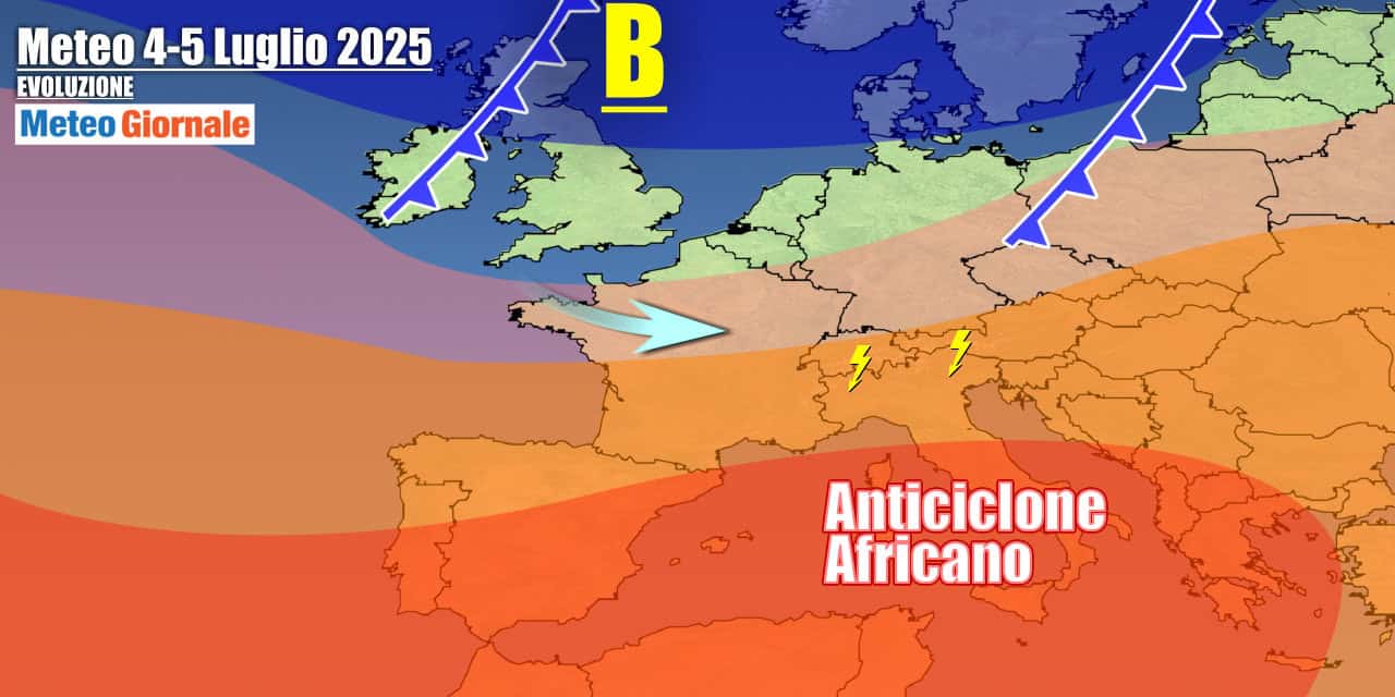 Ultimi giorni di caldo rovente, incombono le correnti atlantiche