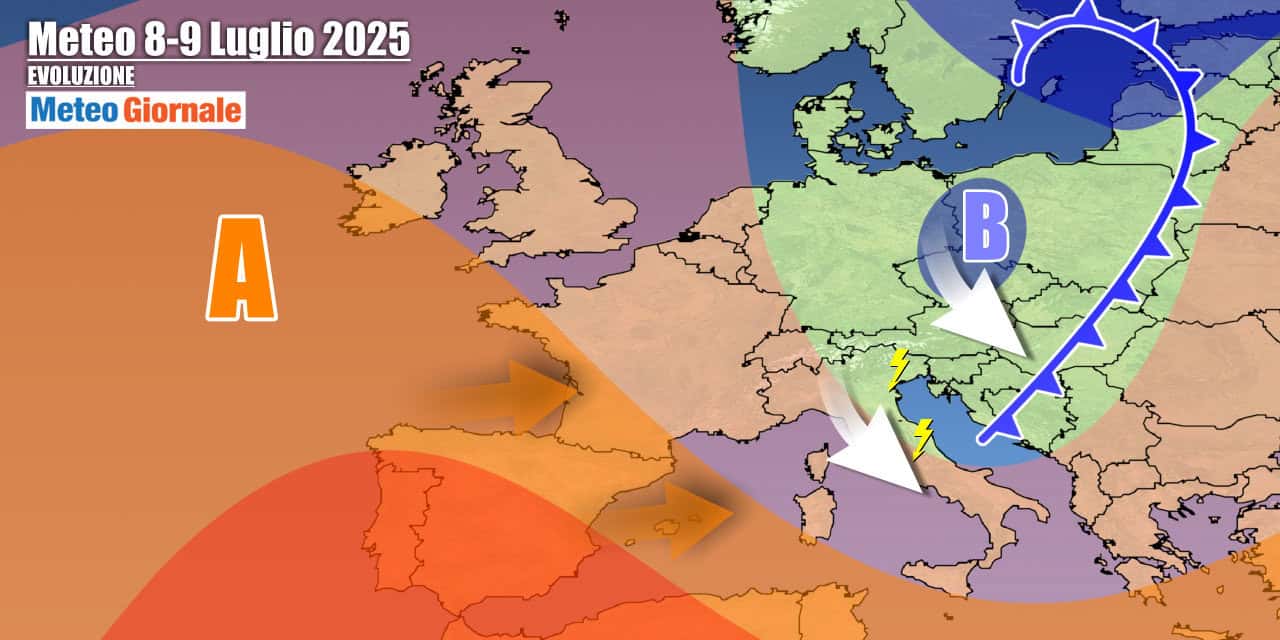 Meteo 7 Giorni: cambia tutto, temporali e temperature giù di oltre 10 gradi