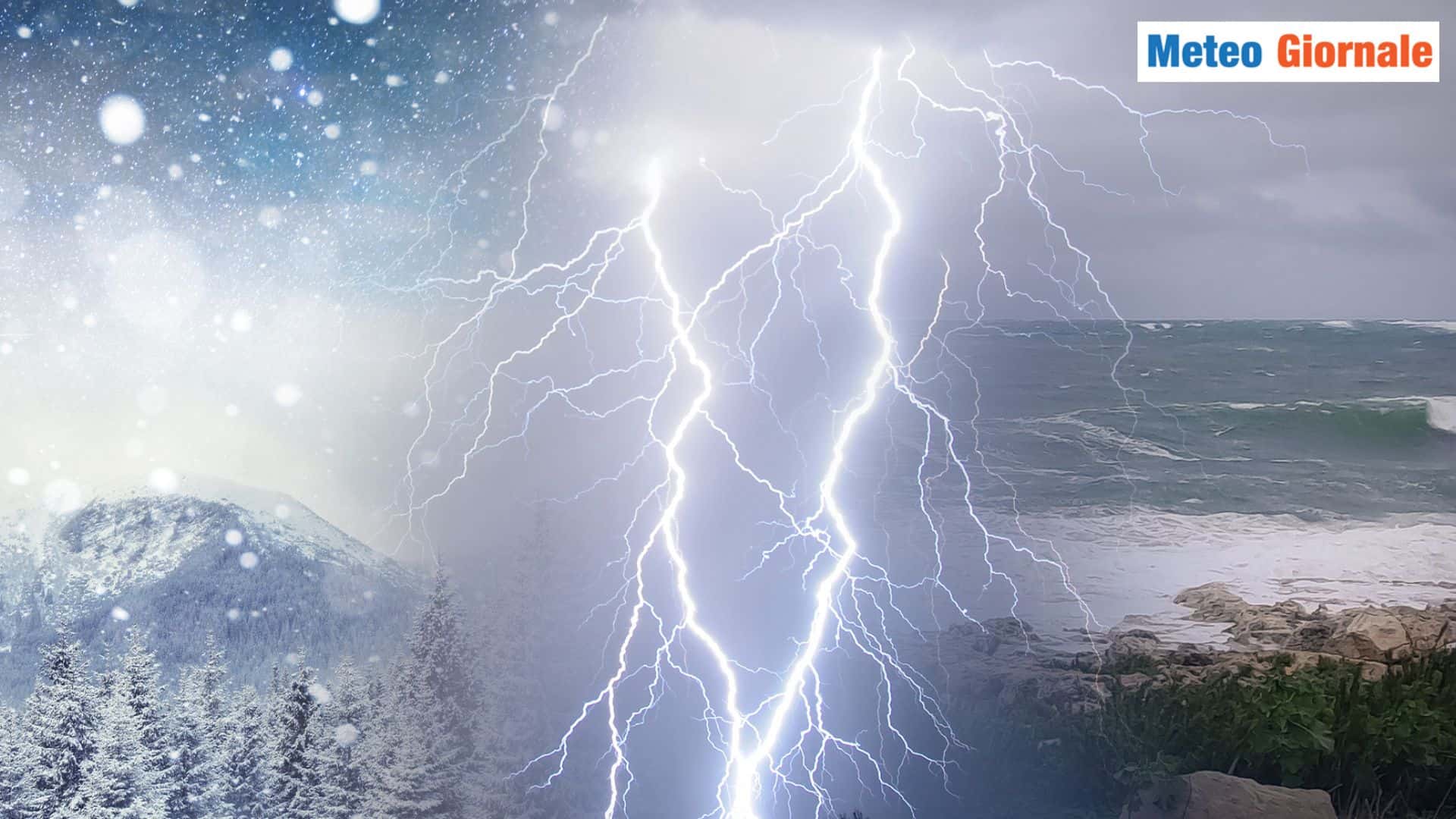 Crollo TERMICO, TEMPORALI, pure NEVE su Alpi: Meteo rovesciato