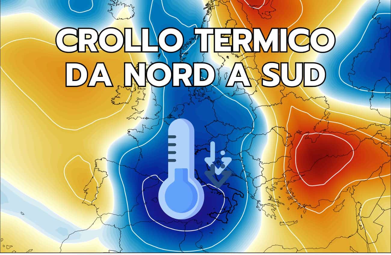 Meteo: la Settimana che non ti aspetti. Crollo termico e piogge, l’ESTATE si ferma