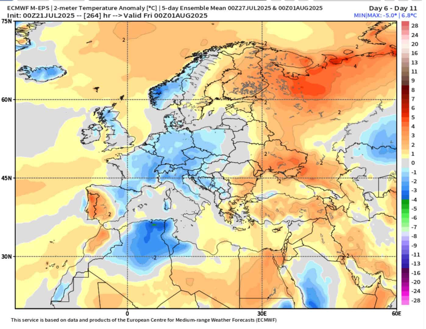 proiezione centro meteo europeo 451