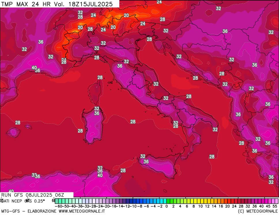 temperature massime