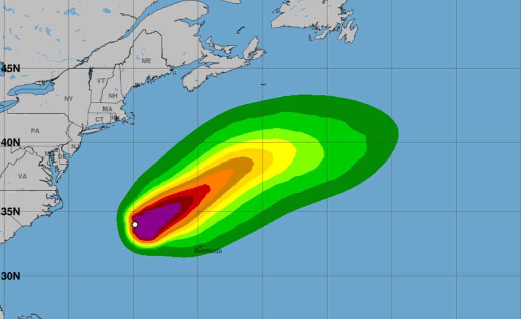 Tempesta dexter caldo anomalo