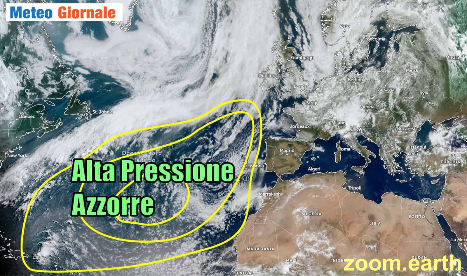 Alta Pressione delle Azzorre come non l’avete mai vista