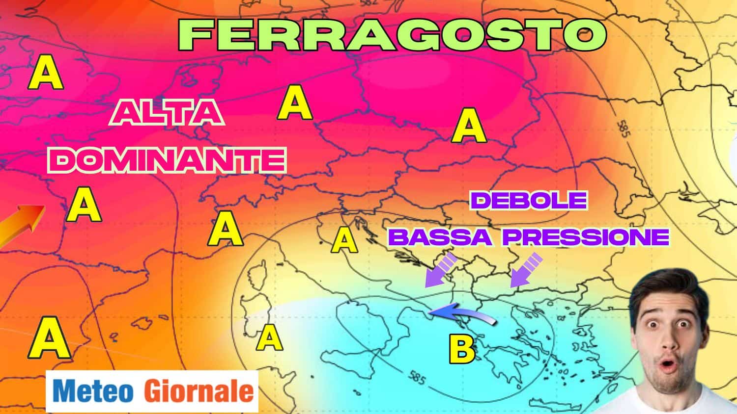 Sole e molto caldo, ma novità verso Ferragosto. Le ultimissime