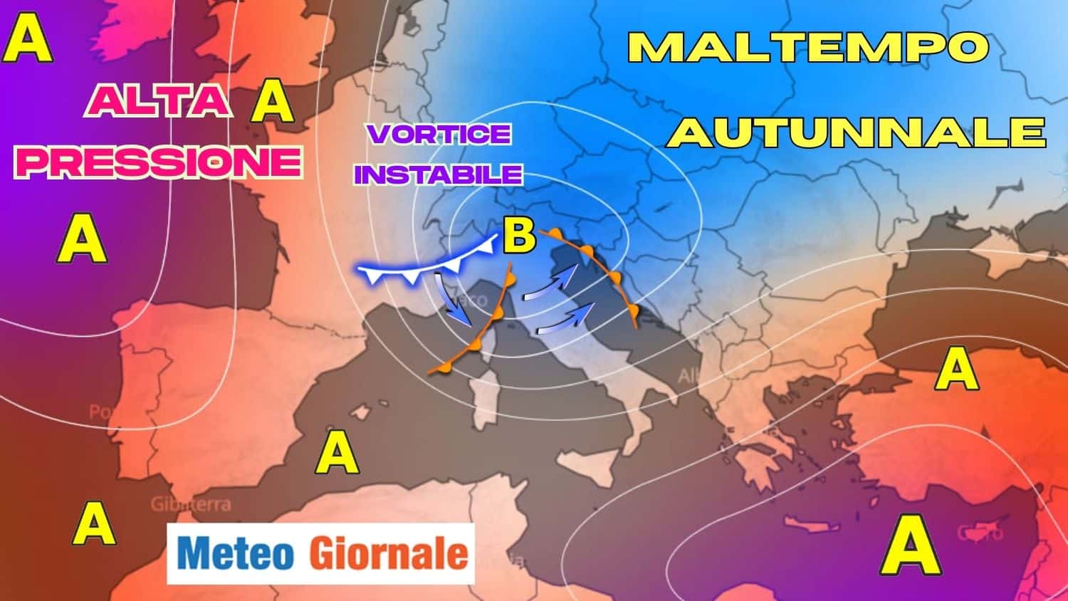 20/21 agosto: maltempo e rischio di locali dissesti. Fino a 100/200 mm