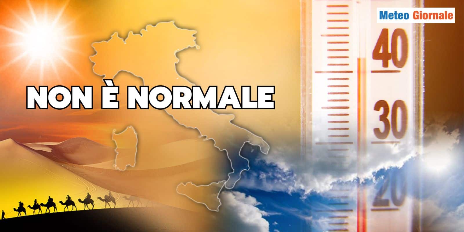 40°C a fine AGOSTO non è normale, è il solito Meteo esagerato