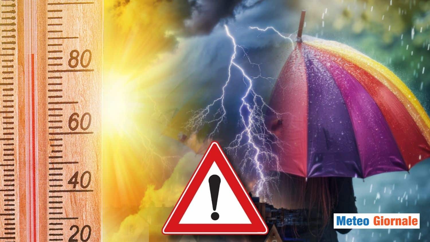 Meteo: ultimo Weekend di Agosto con PIOGGIA. Stop anche al CALDO.