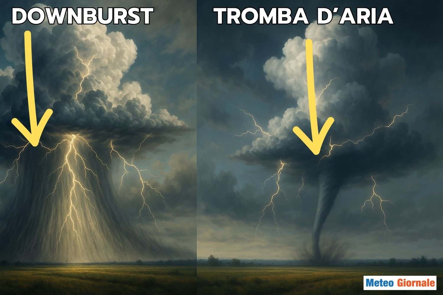 Romagna, nessuna tromba d’aria, ma un downburst devastante