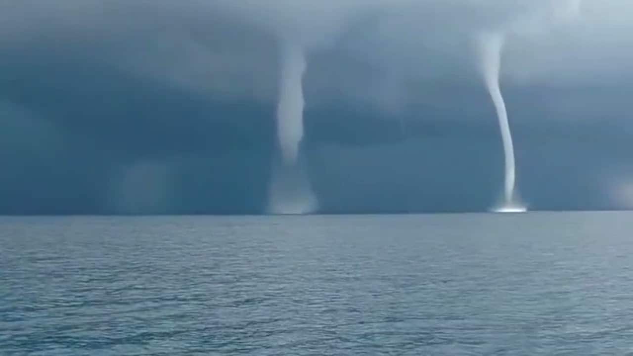 Escalation di trombe marine, video meteo