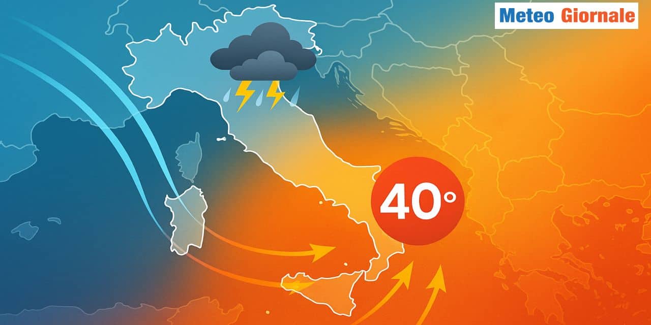 Meteo: così finirà Agosto, temperature alle stelle e poi in picchiata
