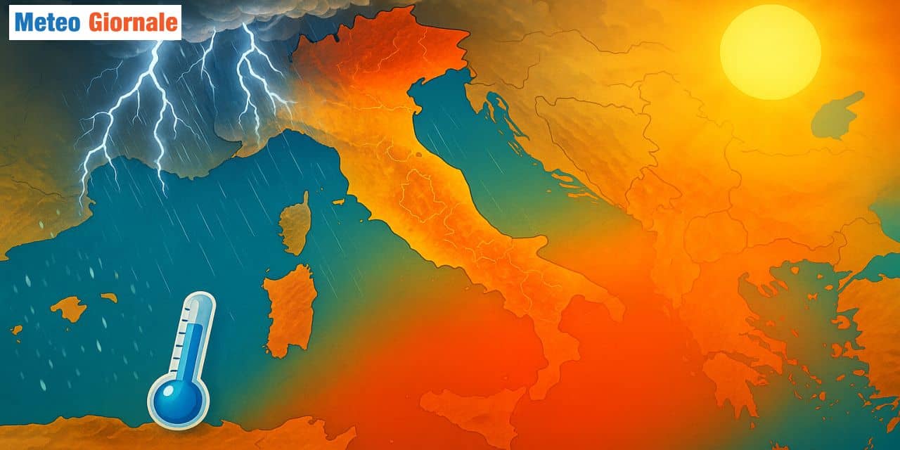 Italia spaccata in due nei prossimi giorni