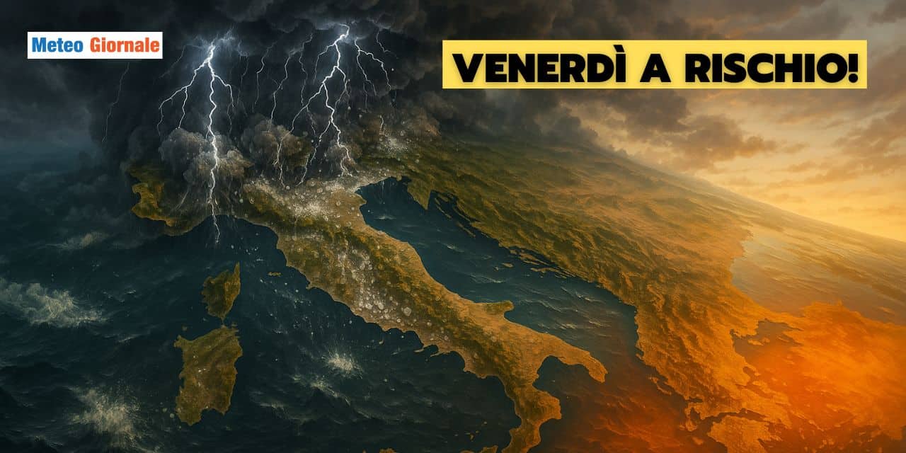 Meteo: che colpo Venerdì 29, le città a rischio maltempo