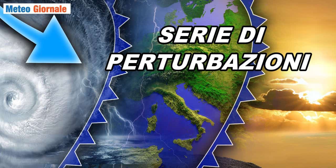 Previsioni meteo: serie di perturbazioni fra fine Agosto e Settembre